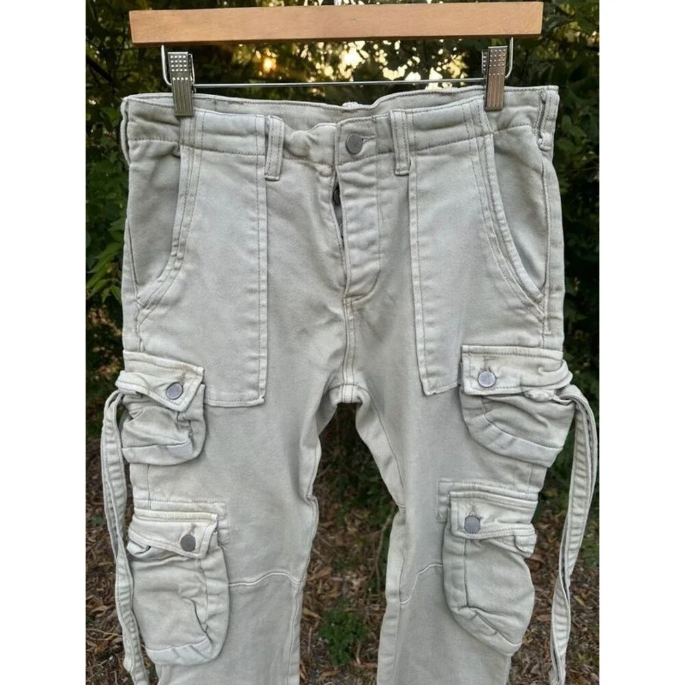 Mens Mnml Cargo Jean Pants Size 30